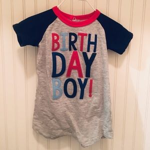 Mud pie Boys Birthday Shortall  (12-18 months)